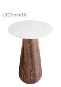 CONIC BAR TABLE™ & ROUND TOP - WHITE (BT11 - RW)