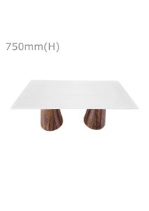 CONIC MEETING TABLE™ & LONG TOP - WHITE (TB2 - LW)