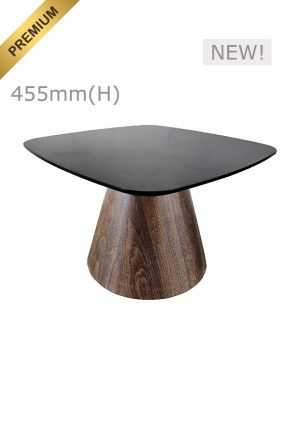 CONIC™ COFFEE TABLE - SQUARISH TOP - BLACK (CT28 - SB)_PREMIUM