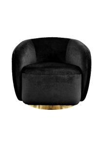 ODIN LOUNGE SOFA - SINGLE SEATER BLACK (SF7 - SB)