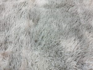 RUG16 FLUFFY GREY RECTANGLE RUG