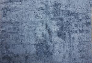RUG18 FLUFFY BLUE RECTANGLE RUG