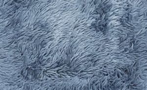 RUG18 FLUFFY BLUE RECTANGLE RUG