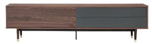 TVC8 HOUSTON TV CONSOLE - 2M - WALNUT GREY