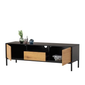 TVC9 SLIGO TV CONSOLE - 1.4M - BLACK OAK