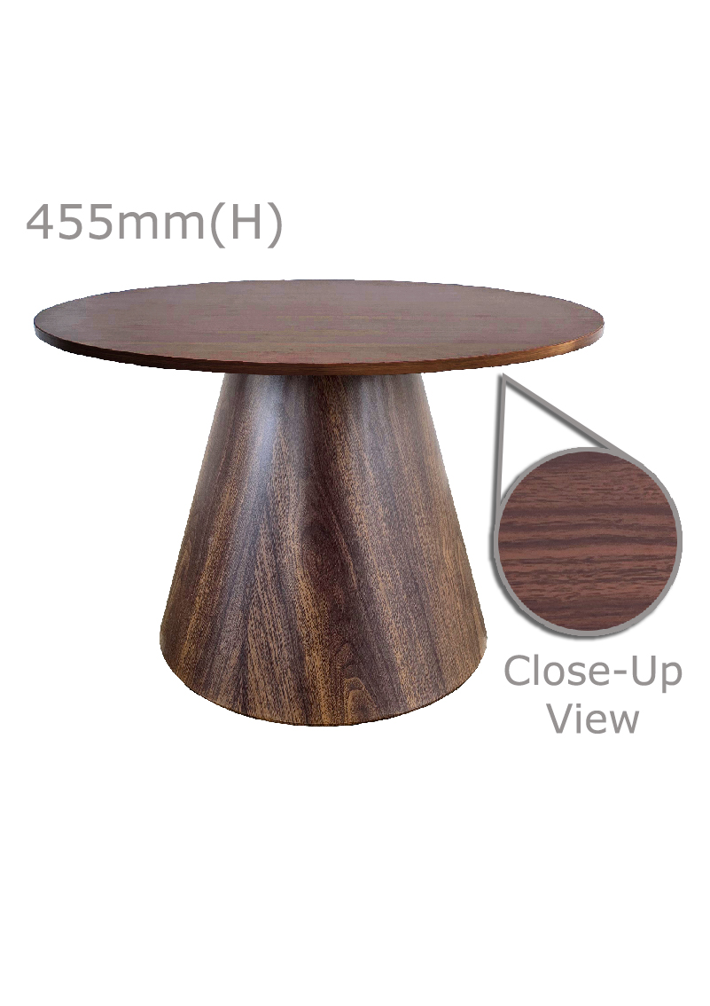 Conic™ Coffee Table & Round Top - Wood - Expats Partner