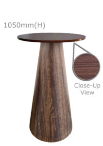 CONIC™ BAR TABLE & ROUND TOP - WOOD (BT11 - RBR)