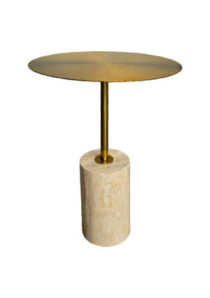 AURUM STEEL SIDE COFFEE TABLE - GOLD (CT17 - G)
