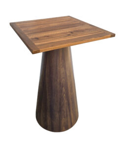 CONIC™ BAR TABLE & SQUARE TOP - TEAK WOOD (BT11 - STK)