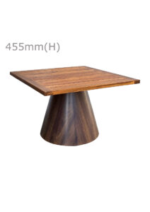 CONIC™ COFFEE TABLE & SQUARE TOP - TEAK WOOD (CT28 - STK)
