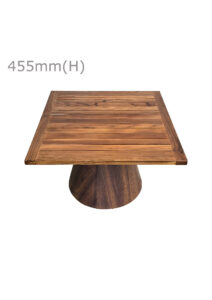 CONIC™ COFFEE TABLE & SQUARE TOP - TEAK WOOD (CT28 - STK)