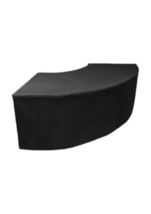 OCULAR CURVED BLACK LINEN TABLE (TB1 - CLB)