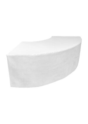 OCULAR CURVED WHITE LINEN TABLE (TB1 - CLW)