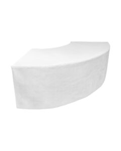 OCULAR CURVED WHITE LINEN TABLE (TB1 - CLW)