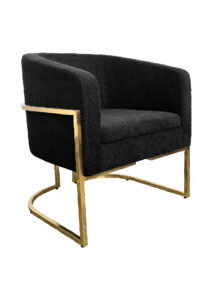 CHOVET LOUNGE ARMCHAIR BLACK (SF17 - SB)