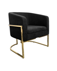 CHOVET LOUNGE ARMCHAIR BLACK (SF17 - SB)