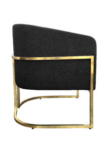 CHOVET LOUNGE ARMCHAIR BLACK (SF17 - SB)