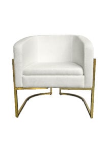 CHOVET LOUNGE ARMCHAIR WHITE (SF17 - SW)