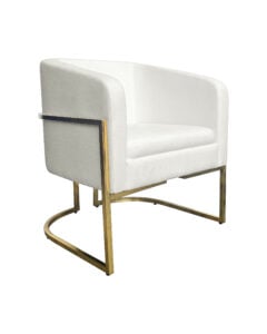 CHOVET LOUNGE ARMCHAIR WHITE (SF17 - SW)