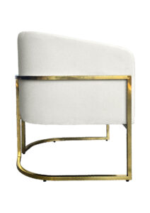 CHOVET LOUNGE ARMCHAIR WHITE (SF17 - SW)