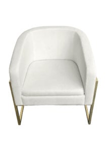 CHOVET LOUNGE ARMCHAIR WHITE (SF17 - SW)