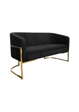 CHOVET LOUNGE SOFA - DOUBLE SEATER BLACK (SF17 - DB)