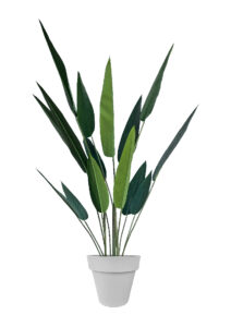 FAUX SKYBIRD TREE 140CM IN GREY PLANTER (FL88 - SKC)