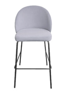ALURA™ BARSTOOL - DOVE GREY WITH BLACK LEGS (BS4 - BDG)