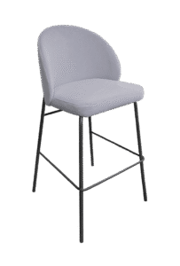 ALURA™ BARSTOOL - DOVE GREY WITH BLACK LEGS (BS4 - BDG)
