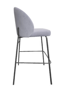 ALURA™ BARSTOOL - DOVE GREY WITH BLACK LEGS (BS4 - BDG)