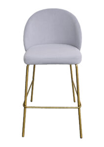 ALURA™ BARSTOOL - DOVE GREY WITH GOLD LEGS (BS4 - GDG)
