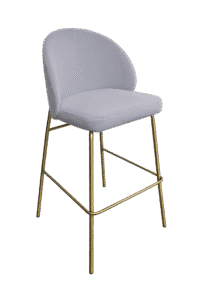 ALURA™ BARSTOOL - DOVE GREY WITH GOLD LEGS (BS4 - GDG)