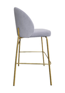ALURA™ BARSTOOL - DOVE GREY WITH GOLD LEGS (BS4 - GDG)