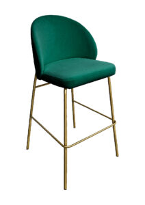 ALURA™ BARSTOOL - EMERALD GREEN WITH GOLD LEGS (BS4 - GEG)