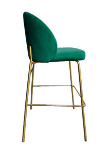 ALURA™ BARSTOOL - EMERALD GREEN WITH GOLD LEGS (BS4 - GEG)