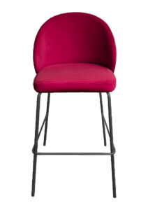 ALURA™ BARSTOOL - GARNET RED WITH BLACK LEGS (BS4 - BGR)