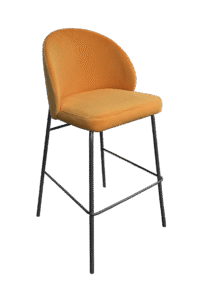 ALURA™ BARSTOOL - MARIGOLD YELLOW WITH BLACK LEGS (BS4 - BMY)