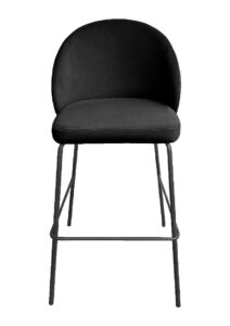 ALURA™ BARSTOOL - ONYX BLACK WITH BLACK LEGS (BS4 - BOB)