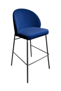 ALURA™ BARSTOOL - ROYALE BLUE WITH BLACK LEGS (BS4 - BRBL)