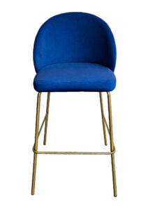 ALURA™ BARSTOOL - ROYALE BLUE WITH GOLD LEGS (BS4 - GRBL)