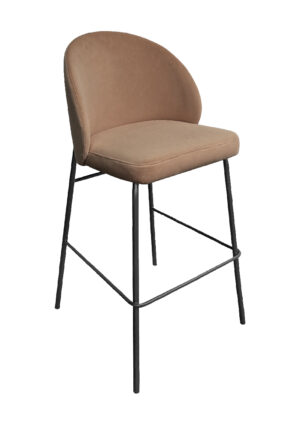 ALURA™ BARSTOOL - TRUFFLE BROWN WITH BLACK LEGS (BS4 - BTBR)