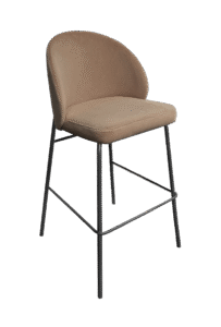 ALURA™ BARSTOOL - TRUFFLE BROWN WITH BLACK LEGS (BS4 - BTBR)