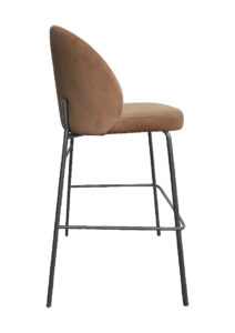 ALURA™ BARSTOOL - TRUFFLE BROWN WITH BLACK LEGS (BS4 - BTBR)
