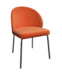 ALURA™ CHAIR - AMBER ORANGE WITH BLACK LEGS (CH2 - BAO)