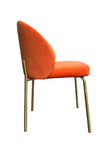 ALURA™ CHAIR - AMBER ORANGE WITH GOLD LEGS (CH2 - GAO)