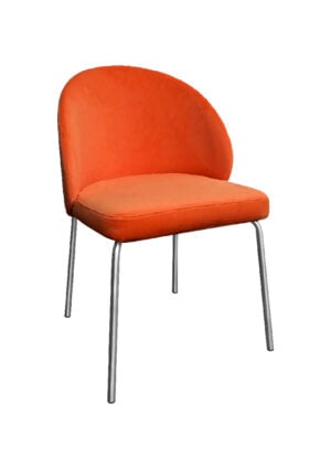 ALURA™ CHAIR - AMBER ORANGE WITH SILVER LEGS (CH2 - SAO)