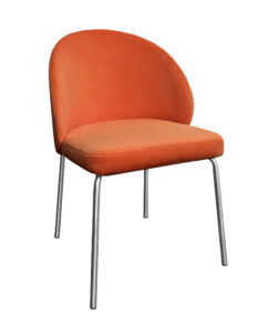 ALURA™ CHAIR - AMBER ORANGE WITH SILVER LEGS (CH2 - SAO)