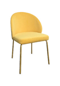 ALURA™ CHAIR - CUSTARD YELLOW WITH GOLD LEGS (CH2 - GCY)