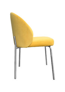 ALURA™ CHAIR - CUSTARD YELLOW WITH SILVER LEGS (CH2 - SCY)