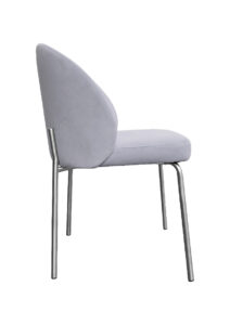 ALURA™ CHAIR - DOVE GREY WITH SILVER LEGS (CH2 - SDG)